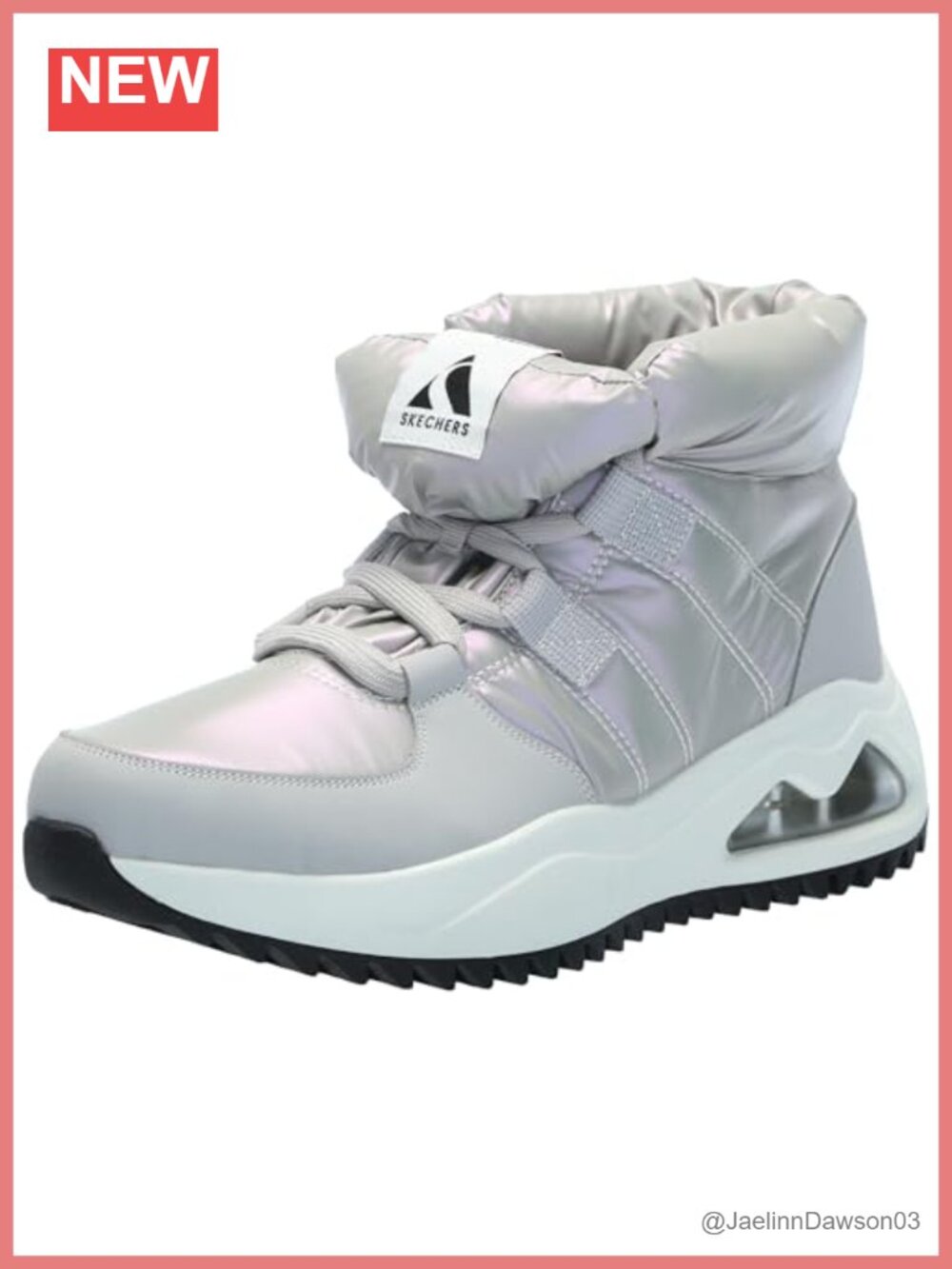 Women's Skechers Uno Peaks Lace-Up Sneaker Boot with Air-Cooled Memory Foam